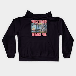 Where The Wild Things Are Cover Kids Hoodie